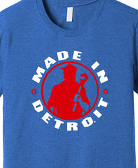 MID Heather True Royal w/ Red & White Shirt