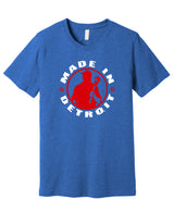 MID Heather True Royal w/ Red & White Shirt