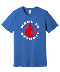 MID Heather True Royal w/ Red & White Shirt