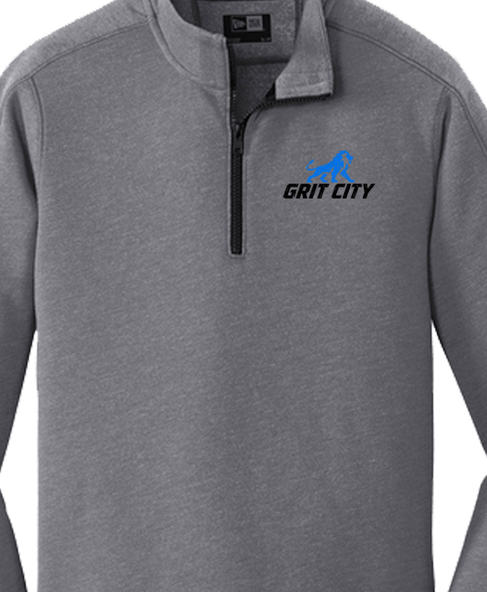 Unisex New Era Grit City Grey 1/4 Zip