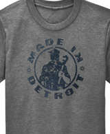 Eco Grey MID Navy Distressed Premium Triblend Shirt