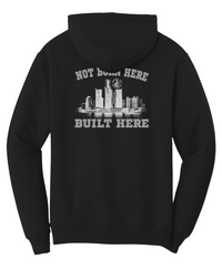 Not Born Here, Built Here Silver Helmet Skull