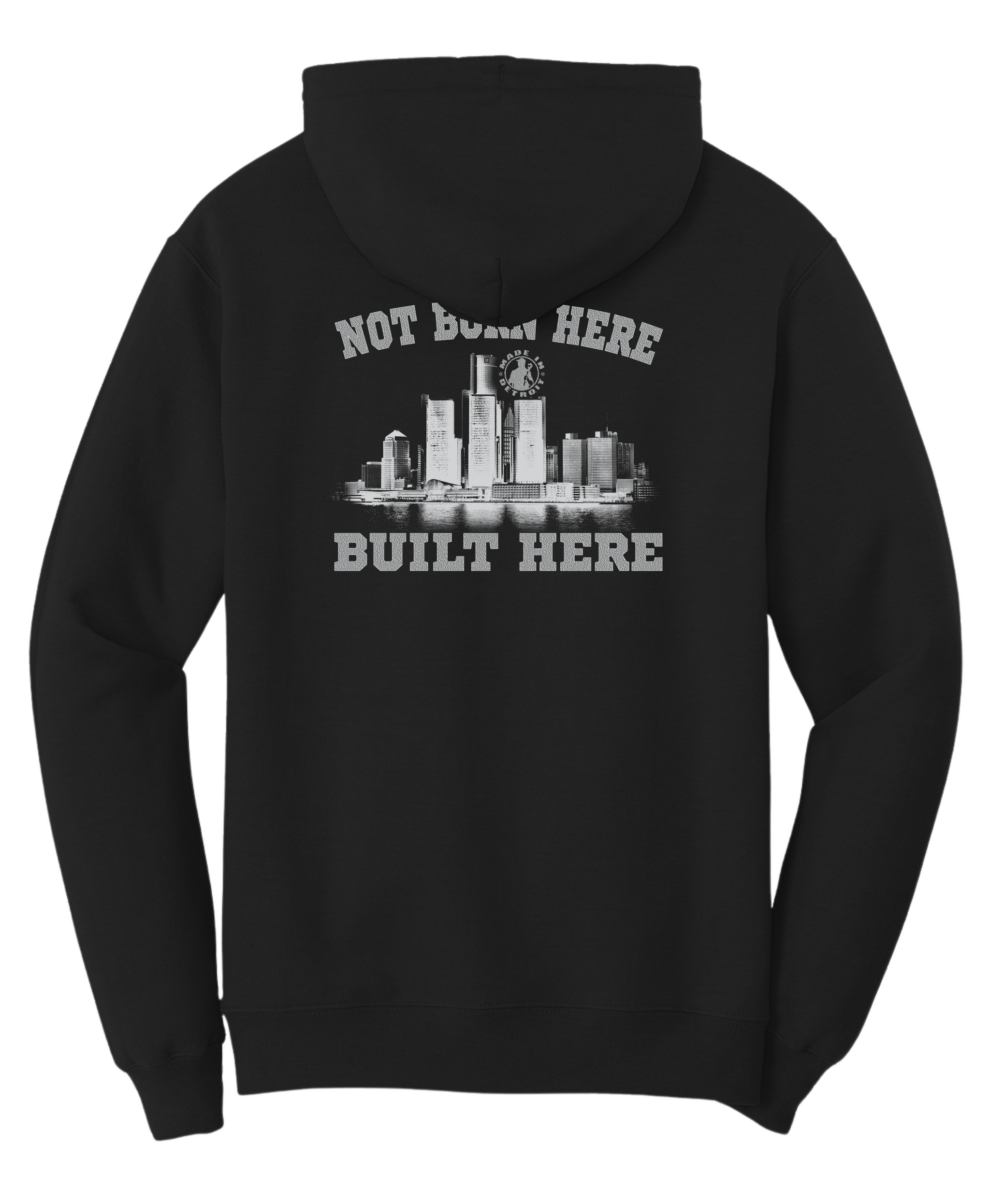 Not Born Here, Built Here Silver Helmet Skull