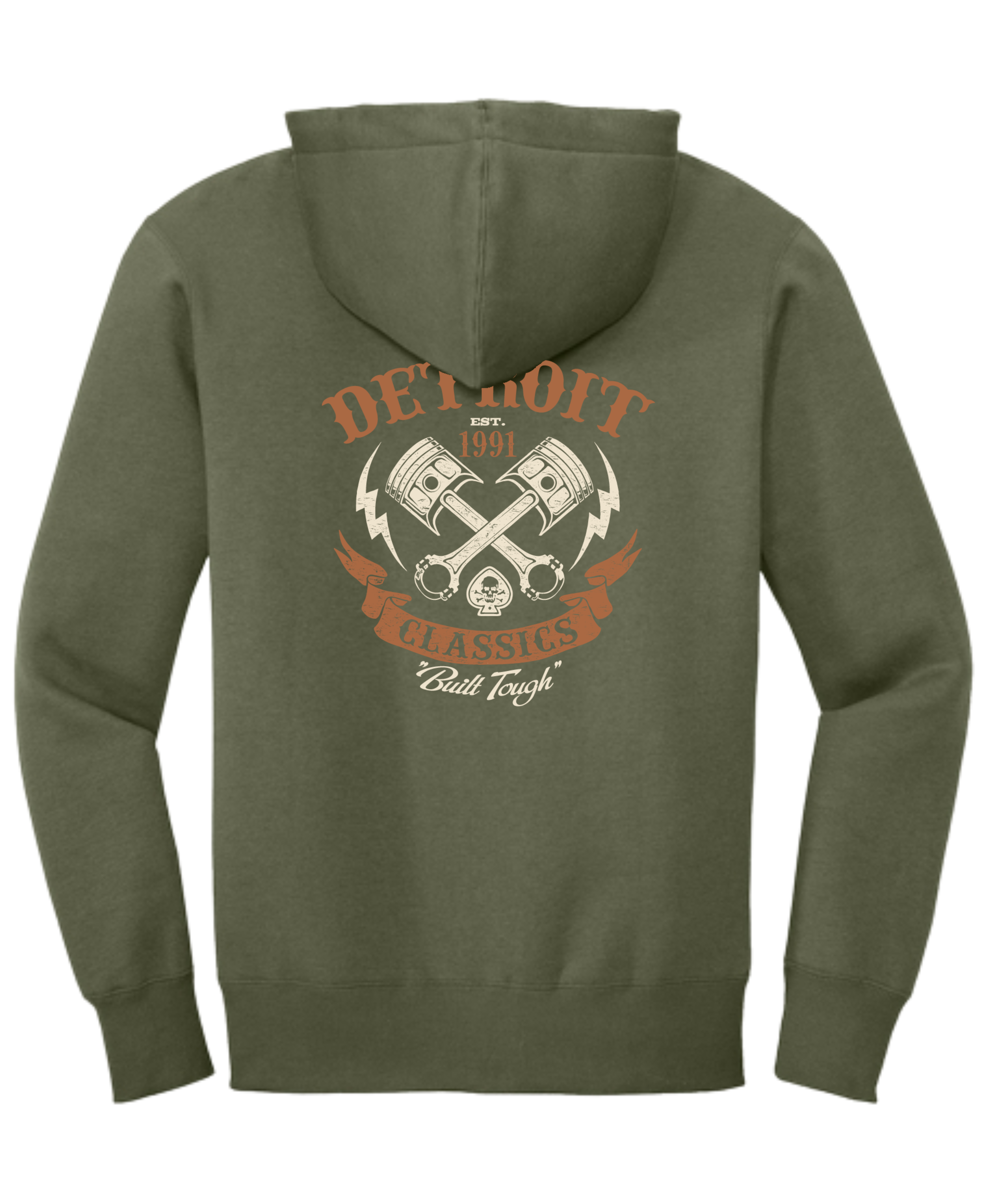 1991 Built Tough Made in Detroit heritage apparel design