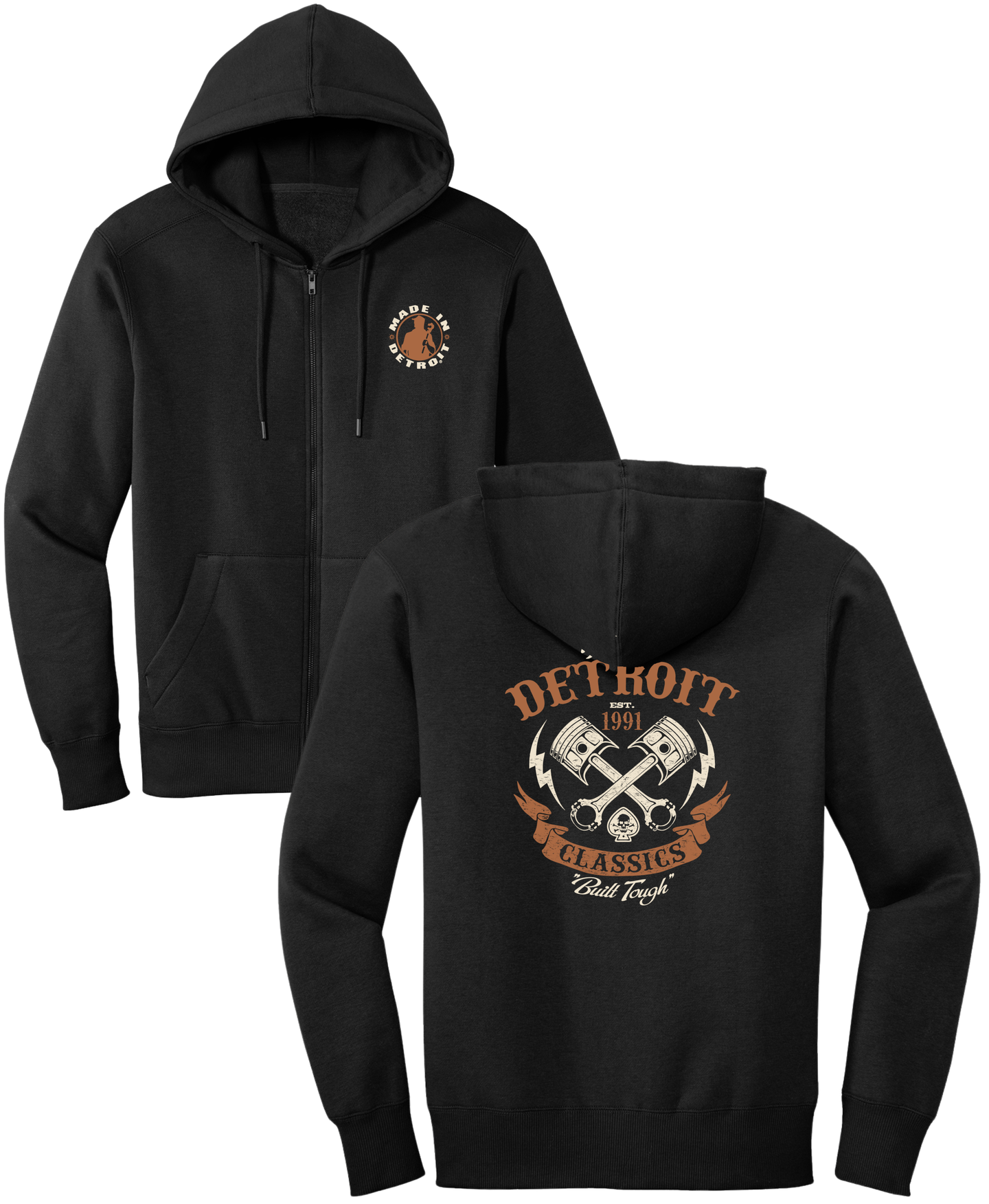 1991 Built Tough Made in Detroit heritage apparel design