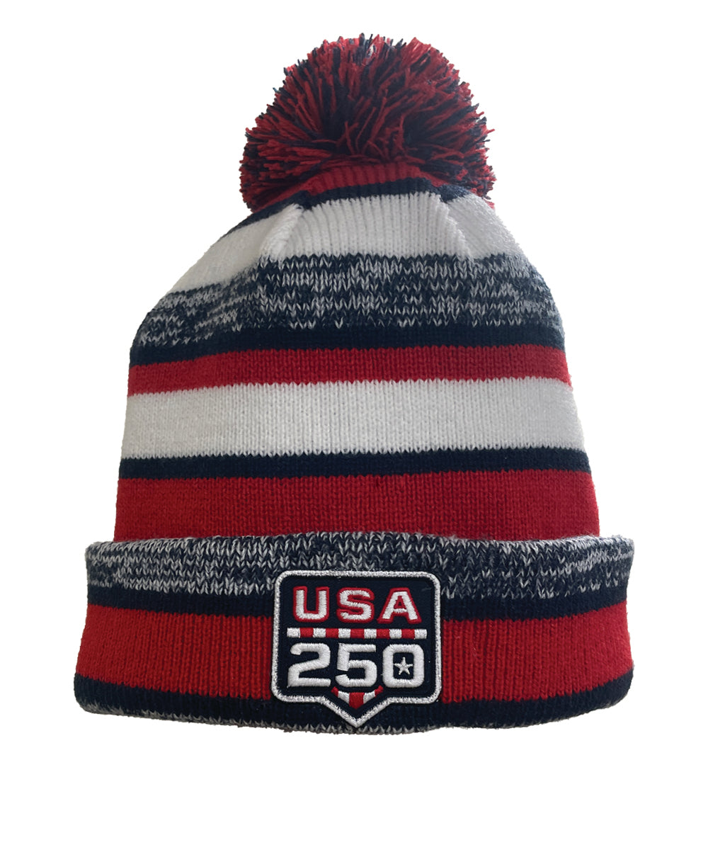 New Era USA 250 Pom Beanie