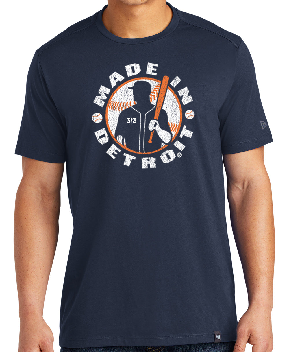 New Era MID Baseball Navy Shirt