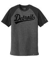 New Era Detroit Tail Script Raglan