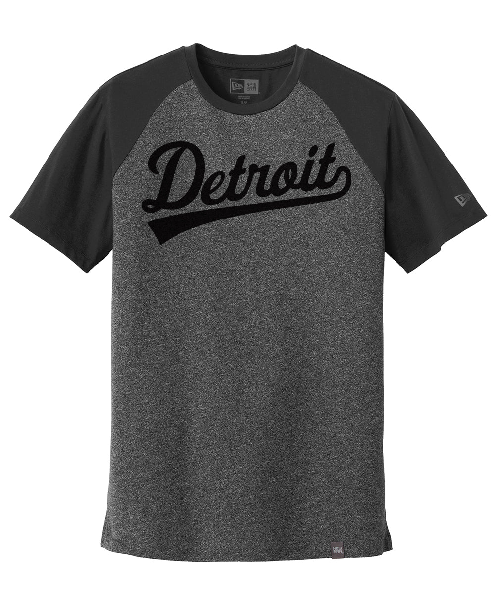 New Era Detroit Tail Script Raglan