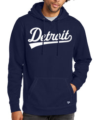 New Era Detroit Script Navy Hoodie
