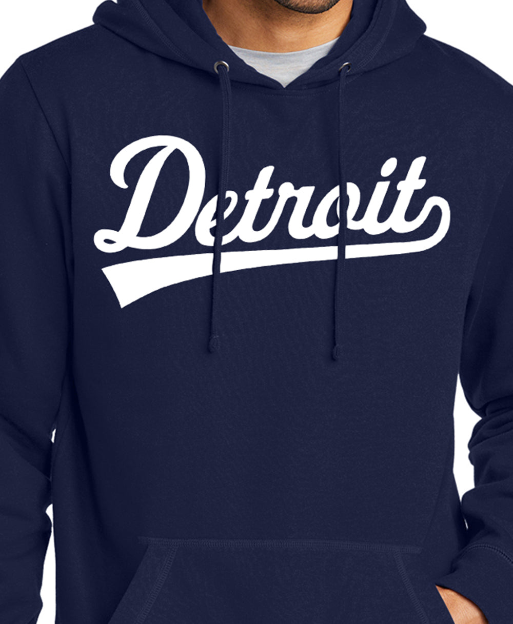 New Era Detroit Script Navy Hoodie