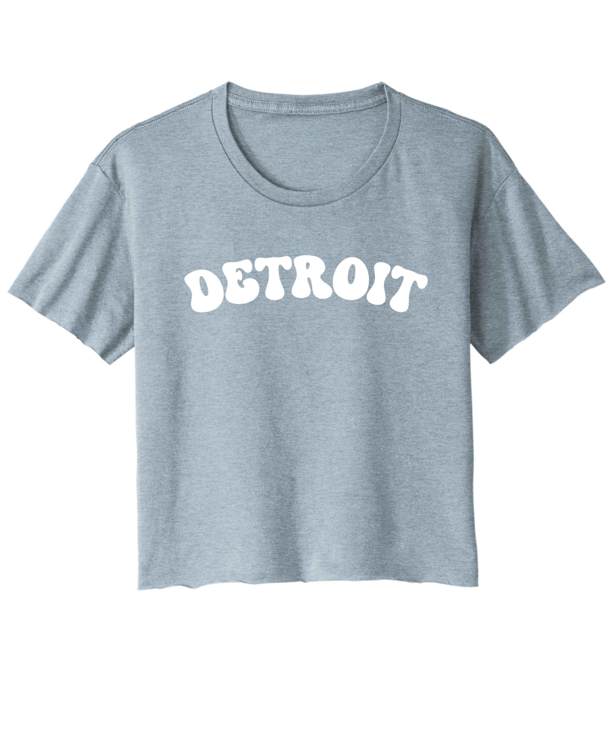 Ladies Detroit Bubble Cali Crop Shirts