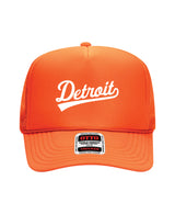 Detroit Script Foam Trucker
