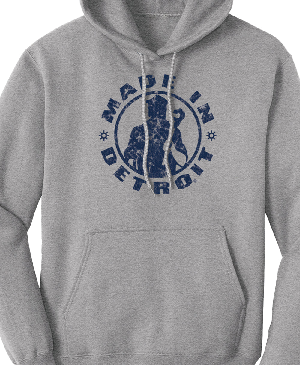 MID'stressed Navy Hoodie