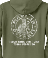 MID Circle/Tough Times M. Green Zip Up