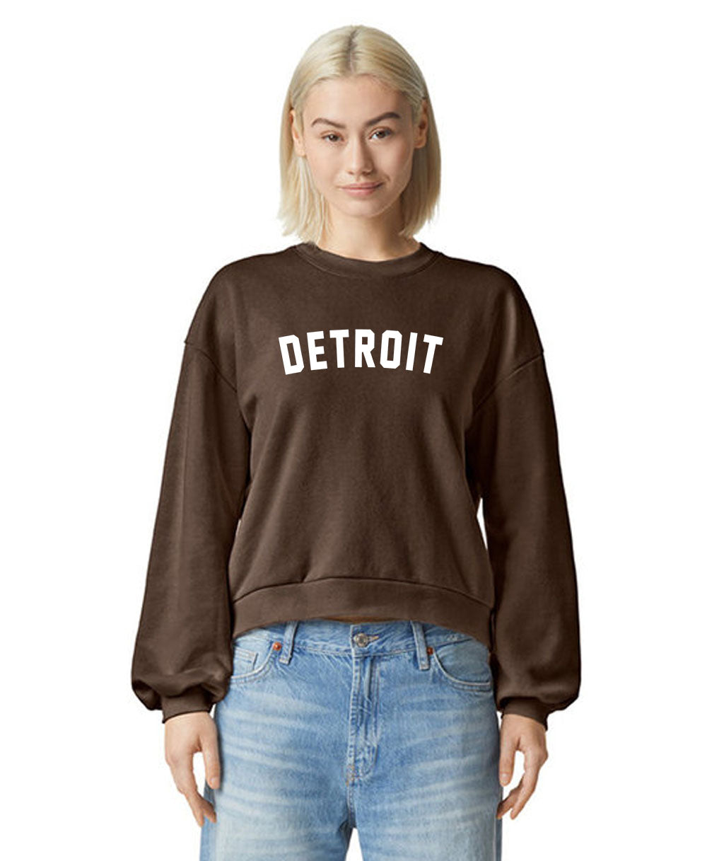 Detroit Ladies' ReFlex Fleece Crewneck Sweatshirt