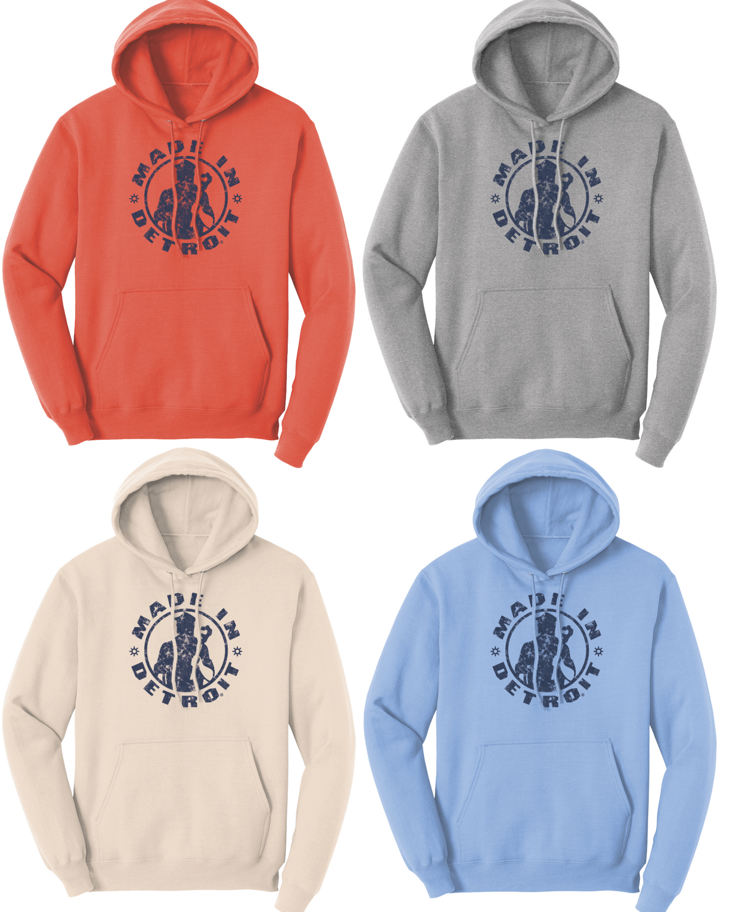 Navy MID'stressed Hoodies