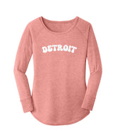 Detroit Retro Arch Long Sleeve Tunics