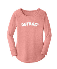 Detroit Retro Arch Long Sleeve Tunics