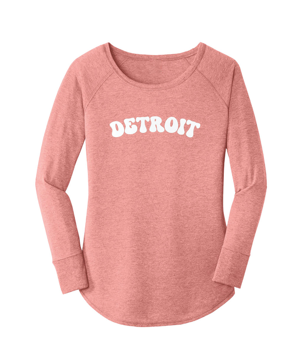 Detroit Retro Arch Long Sleeve Tunics