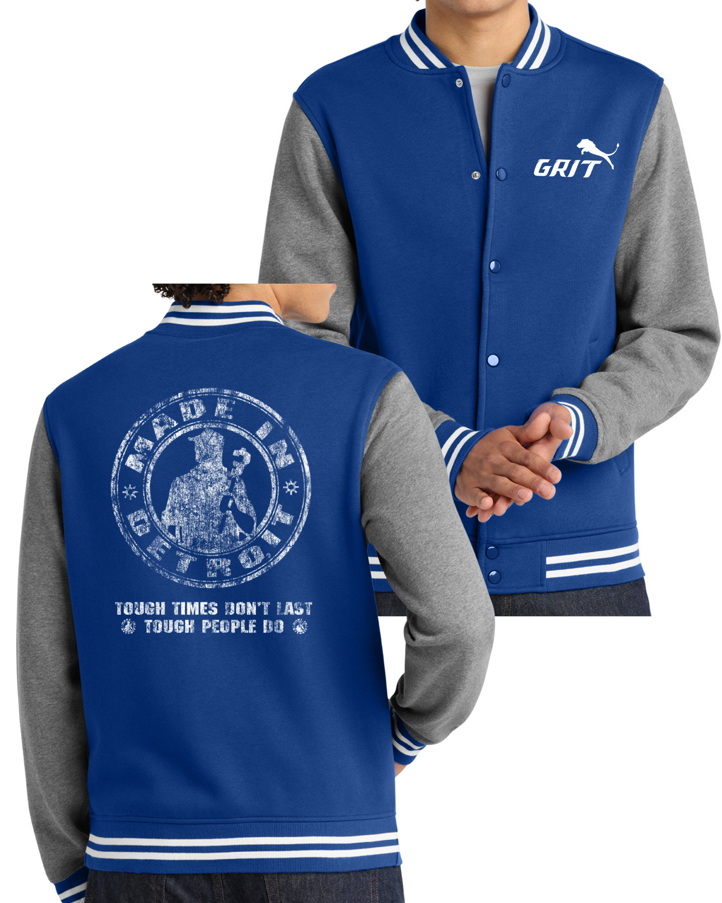 Grit/Tough Times Letterman Jacket