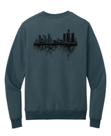 Detroit Arch & Roots Steel Blue Crewneck