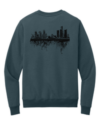 Detroit Arch & Roots Steel Blue Crewneck