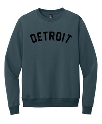 Detroit Arch & Roots Steel Blue Crewneck