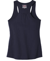 Ladies Shifter Stars Navy Racerback Tank