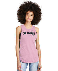 Ladies Detroit Peace Muscle Tank
