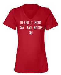 Detroit Moms Black V-Neck - 2X