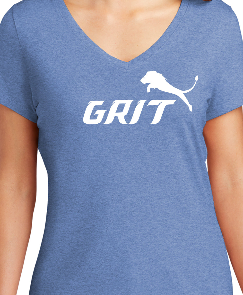 Grit Triblend V-neck