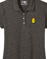 Ladies Black Twist Mitten Flag Polos - SM