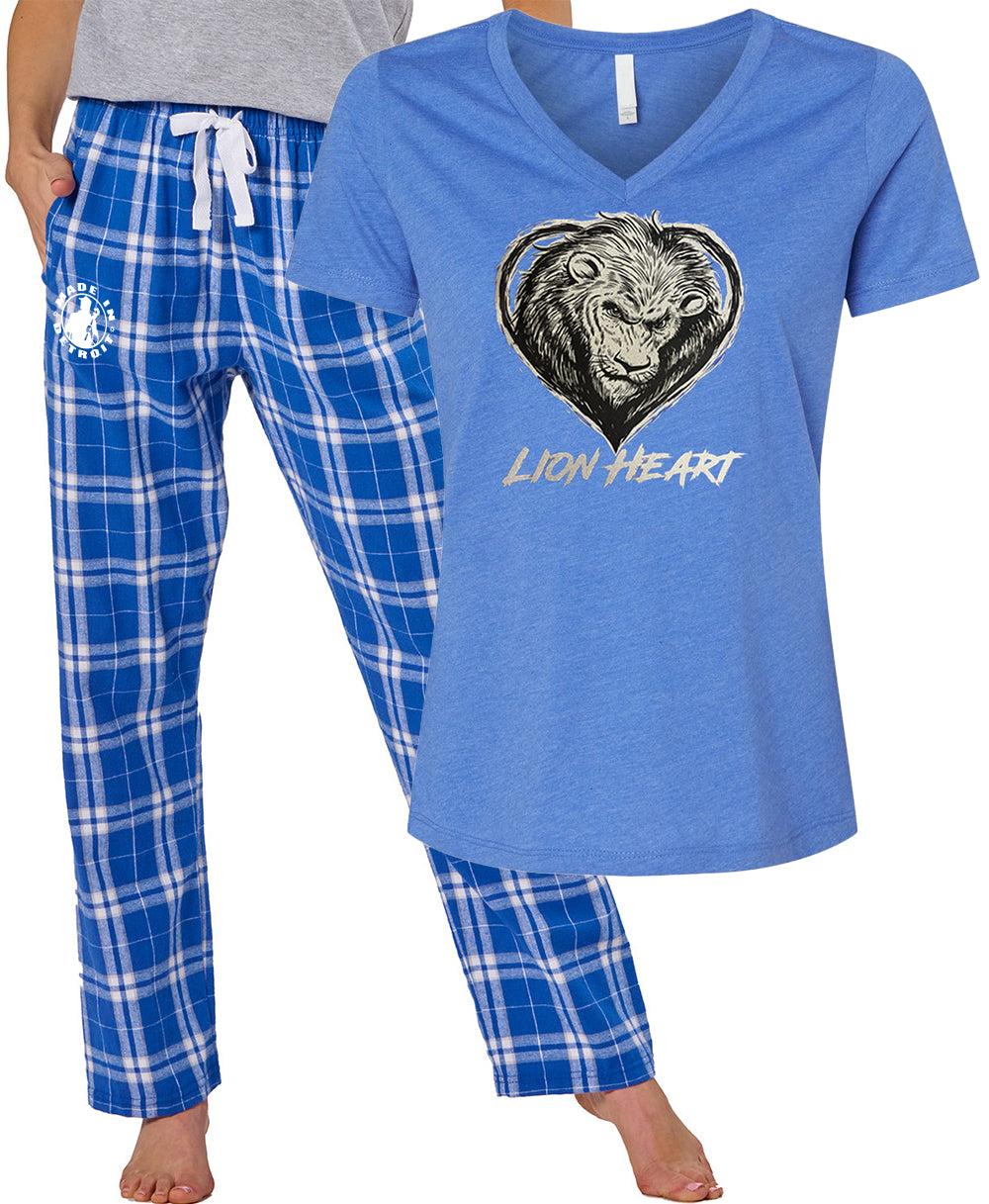 Detroit Football Ladies PJ Set