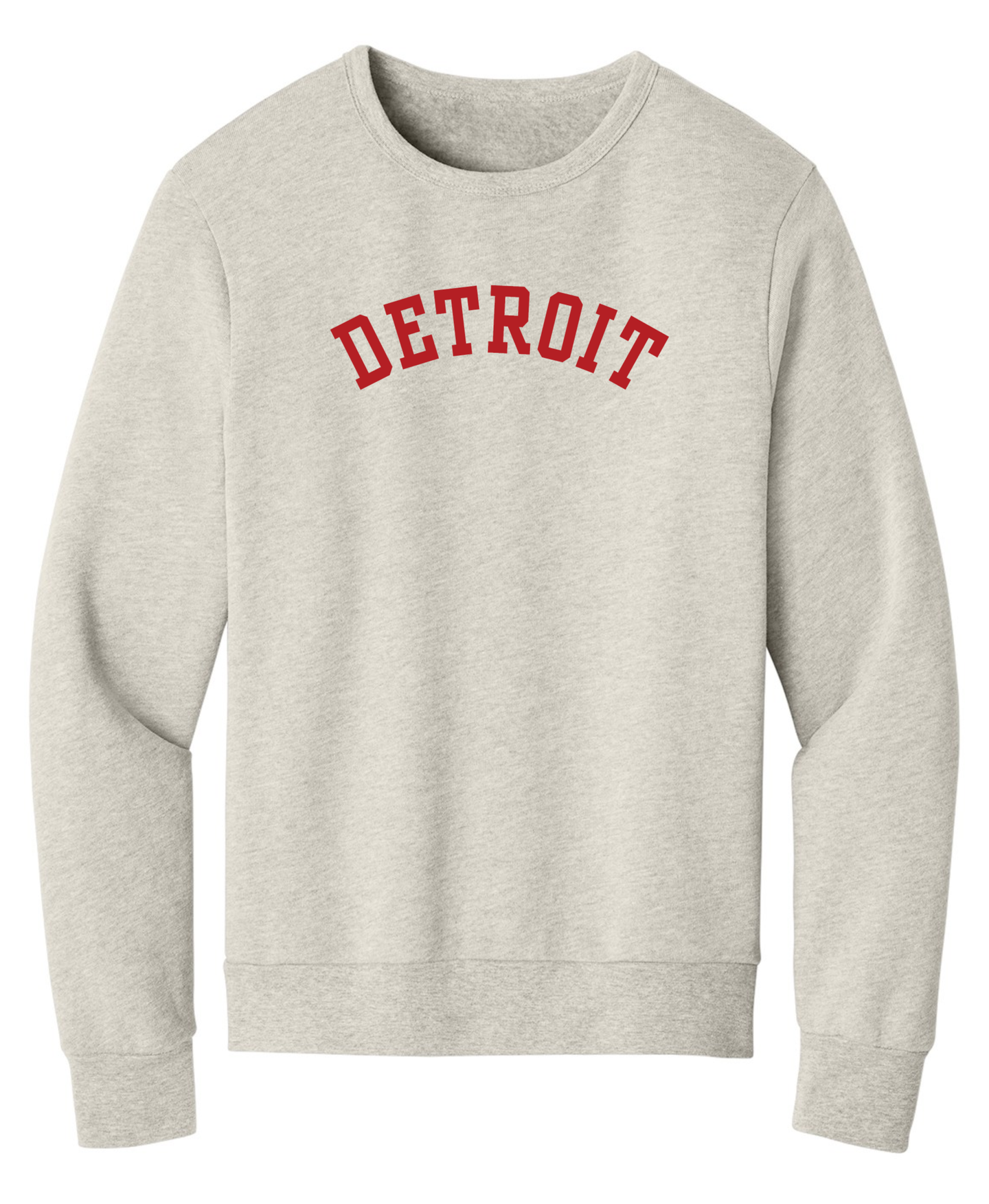 Unisex Red Detroit Crewnecks