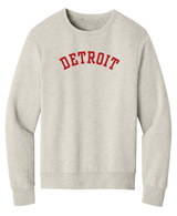 Unisex Red Detroit Crewnecks