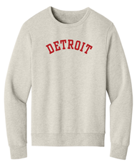 Unisex Red Detroit Crewnecks