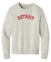Unisex Red Detroit Crewnecks
