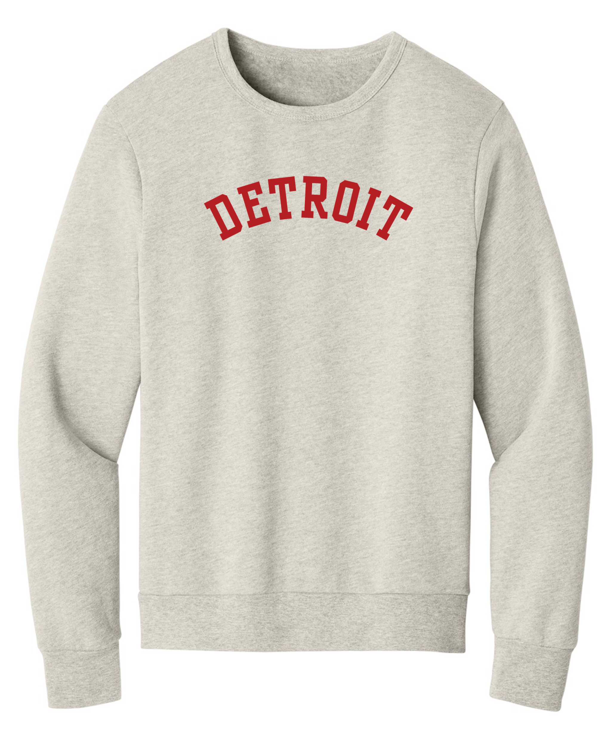 Unisex Red Detroit Crewnecks