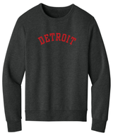 Unisex Red Detroit Crewnecks