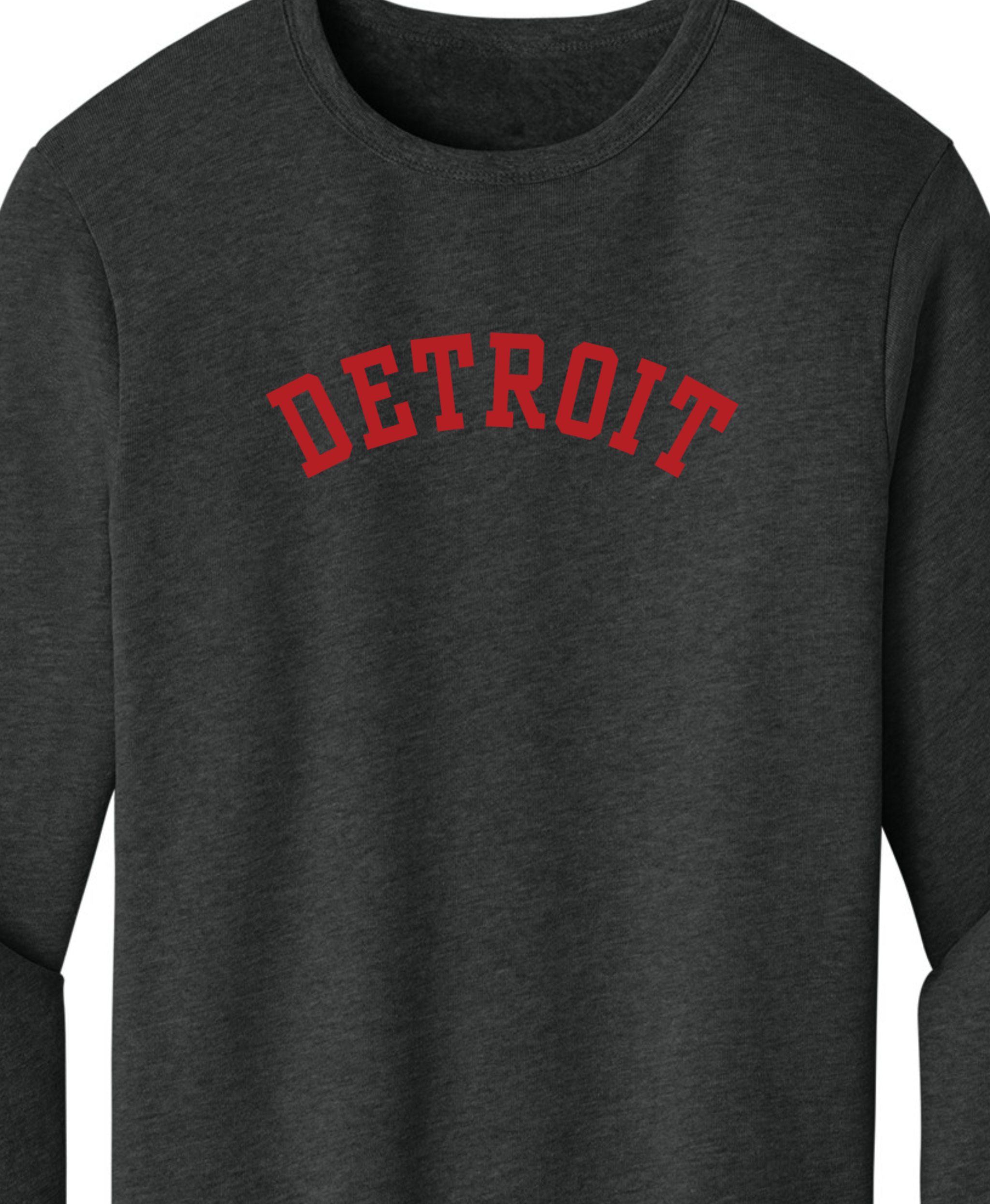 Unisex Red Detroit Crewnecks
