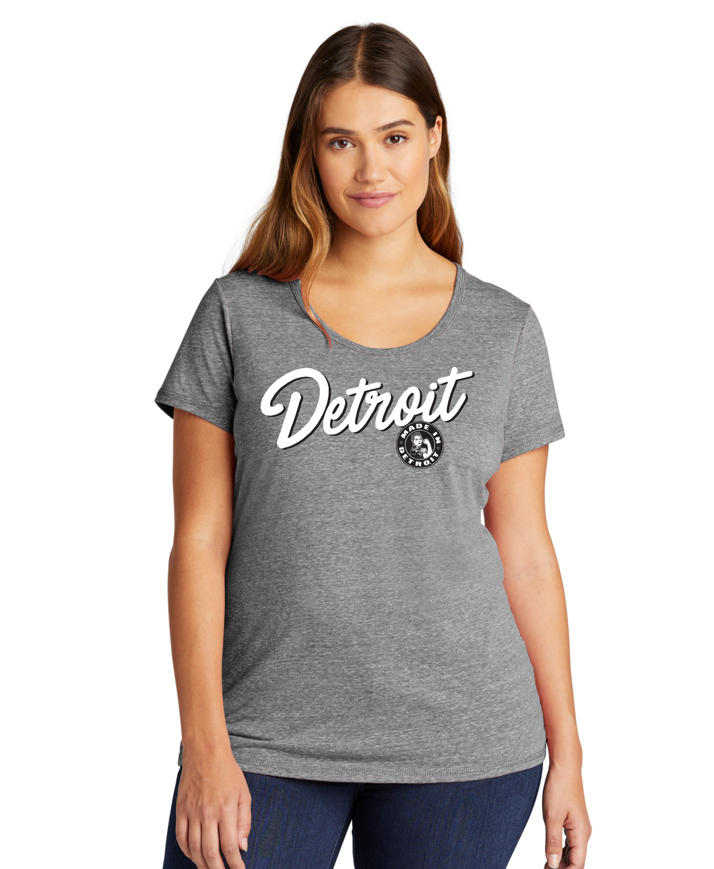 Ladies New Era Detroit Rosie Script Shirt