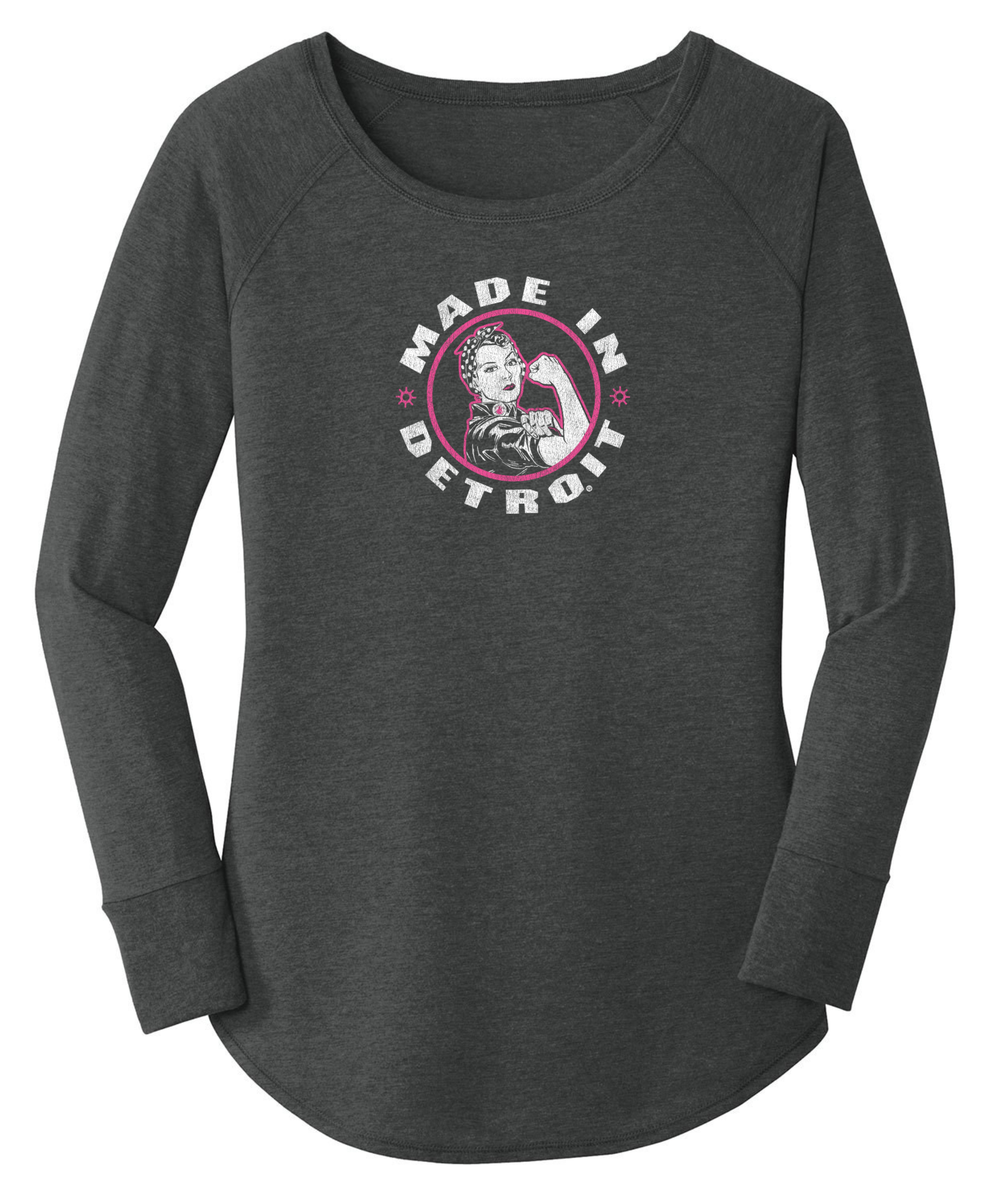 Ladies Rosie Long Sleeve Black Frost Tunic