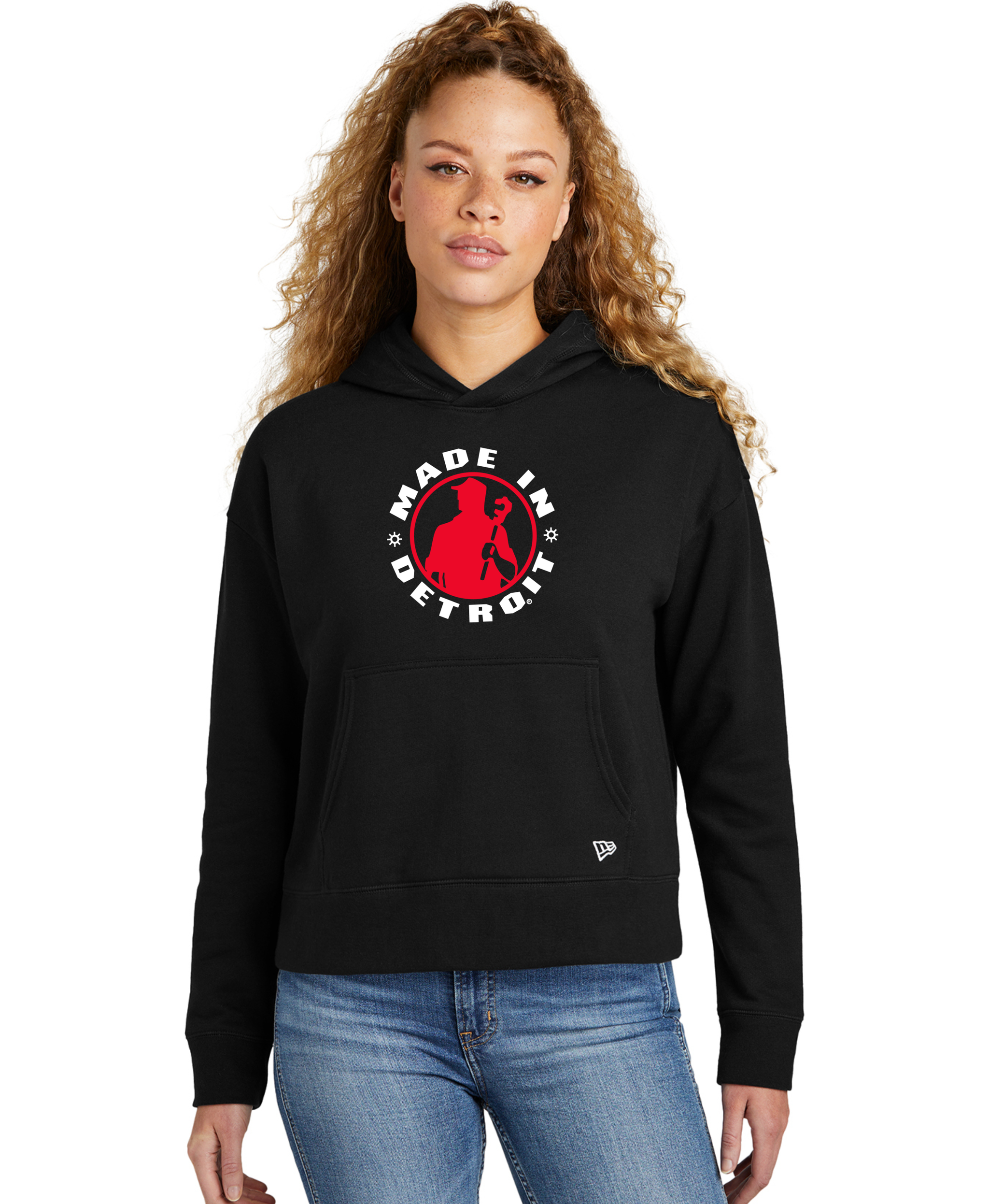 Ladies New Era MID Black Hoodie