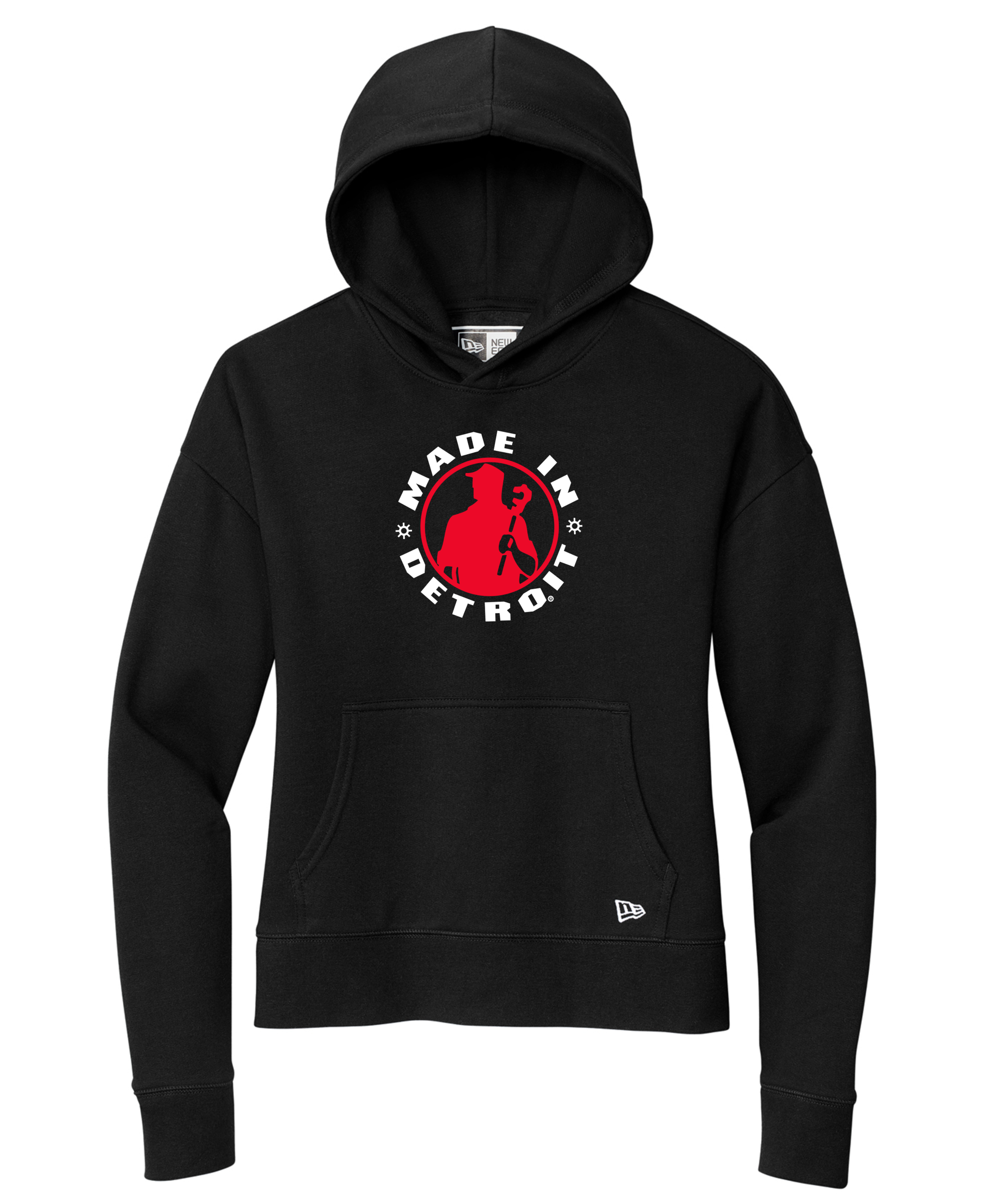 Ladies New Era MID Black Hoodie