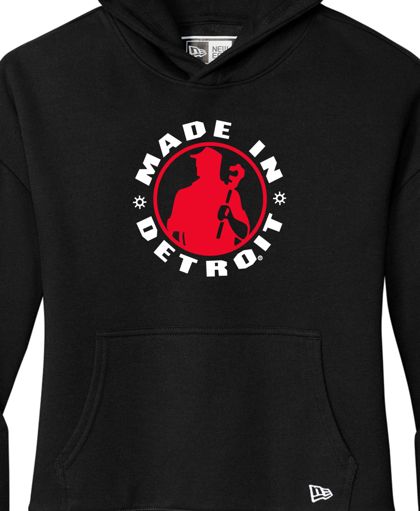 Ladies New Era MID Black Hoodie