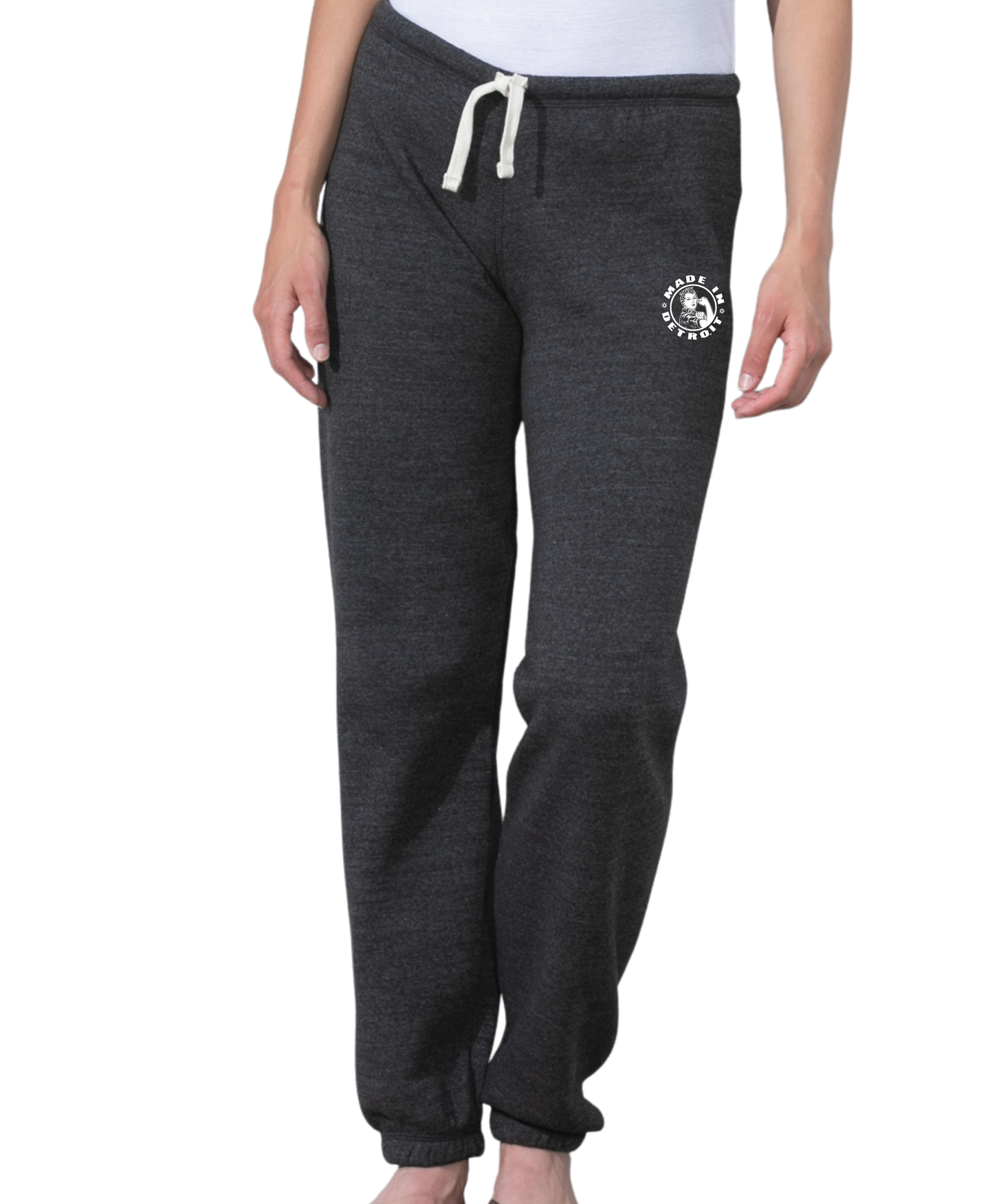 Ladies Rosie Triblend Black Heather Jogger