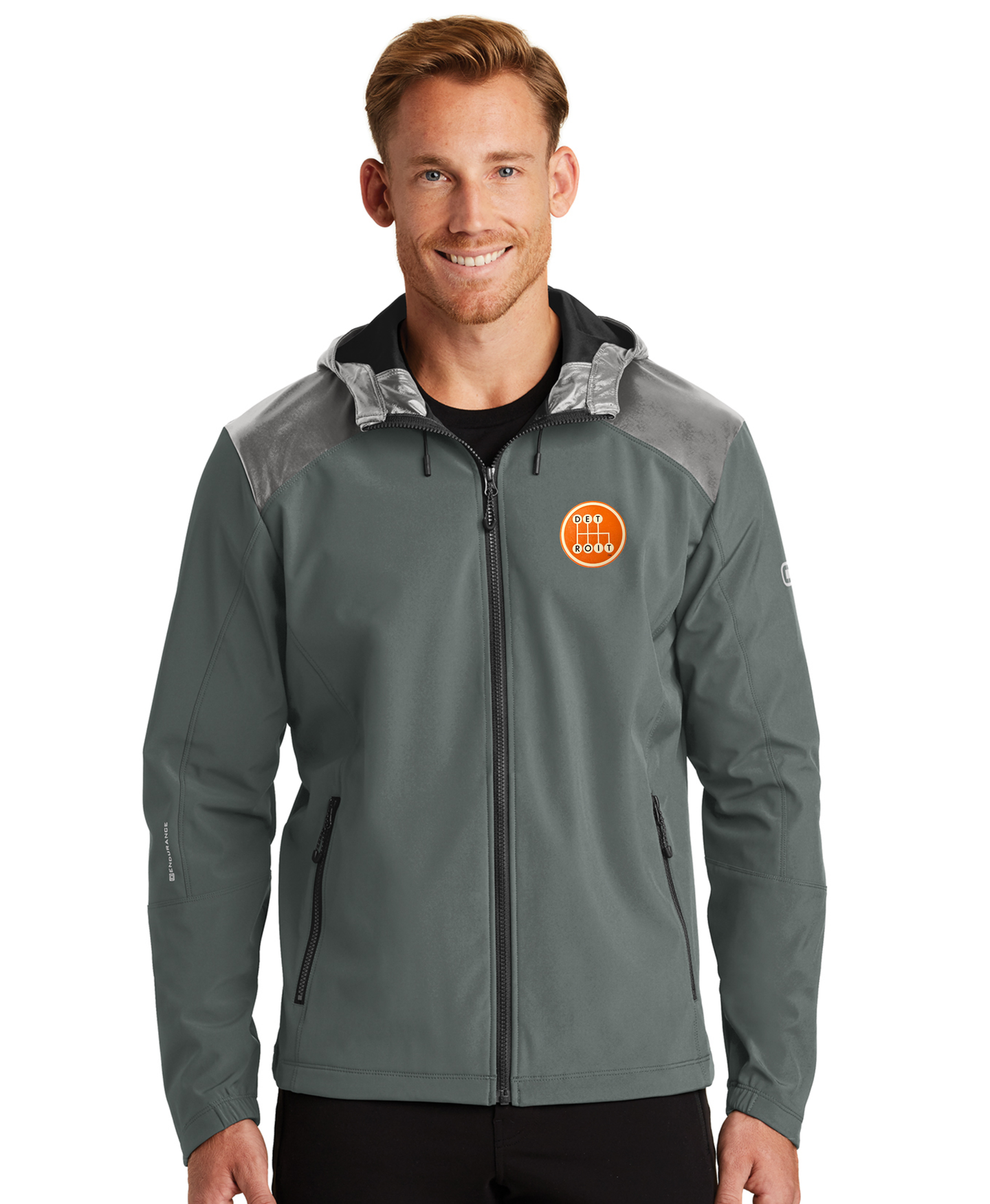 Shifter Grey Liquid Zip Up Jacket
