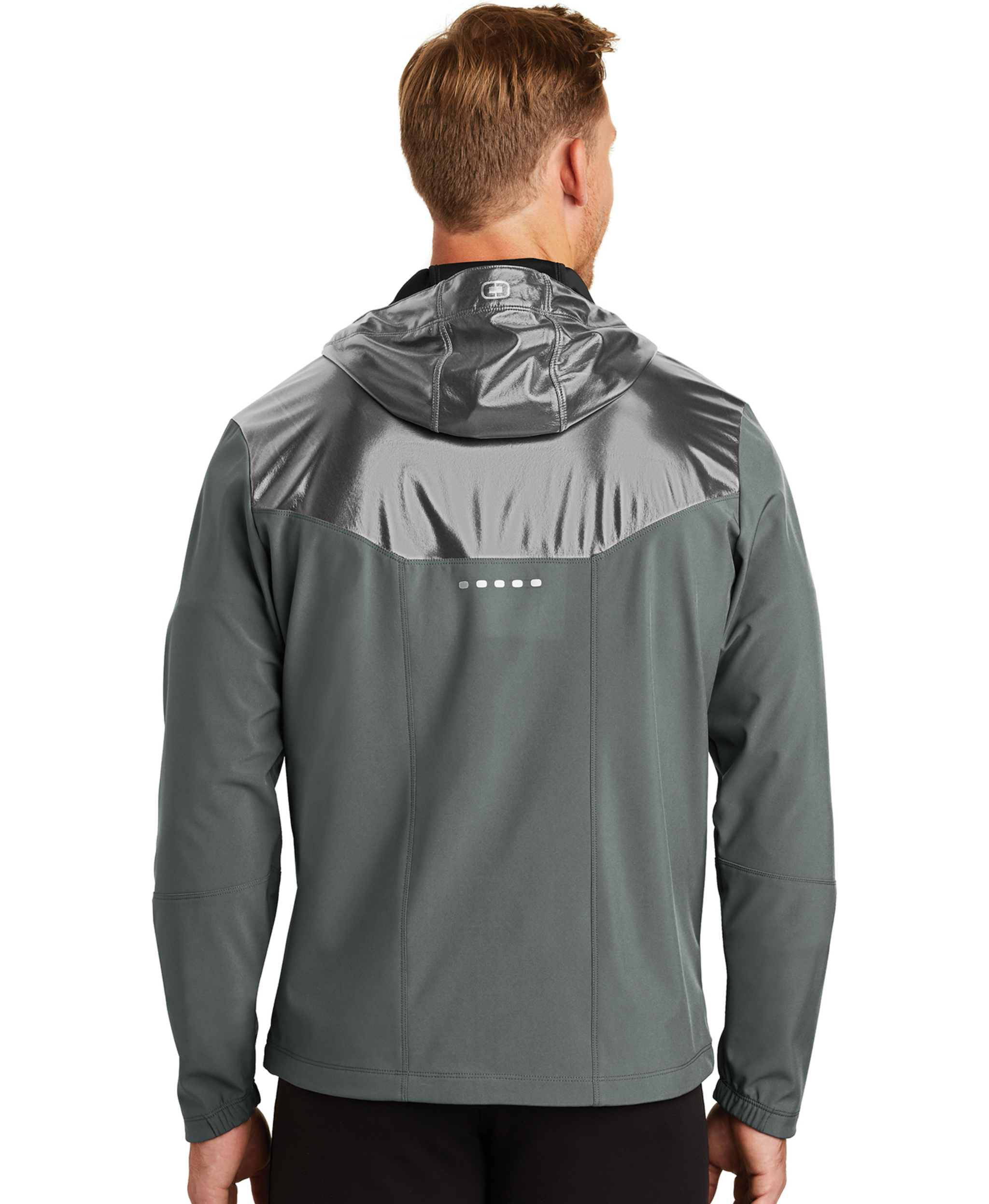 Shifter Grey Liquid Zip Up Jacket