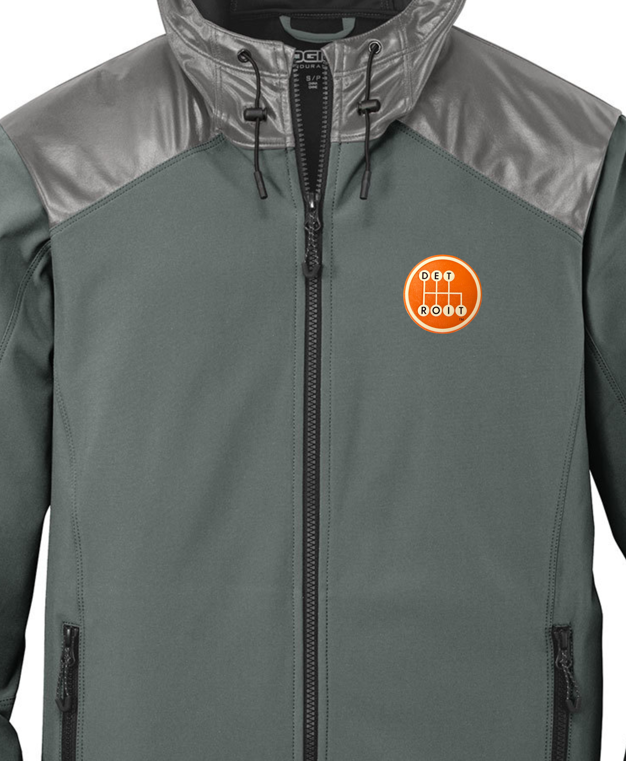 Shifter Grey Liquid Zip Up Jacket